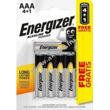 ENERGIZER Alkaline Power AAA mikro elem E92 4+1db/csomag