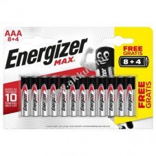 ENERGIZER MAX AAA mikro elem E92 micro 8+4db/csomag
