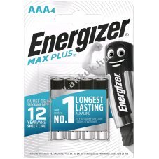 ENERGIZER MAX PLUS AAA mikro elem E92 micro 4db/csomag - A kszlet erejig!