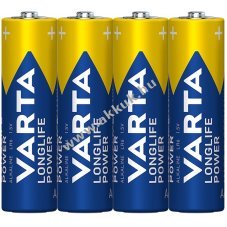 Varta longlife Power AA/ LR6/ ceruza elem 4db/csomag