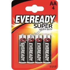 EVEREADY Super Heavy Duty AA ceruza elem R6 4db/csomag
