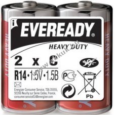 EVEREADY Heavy Duty C, baby, R14 bbi elem, 2db/csomag