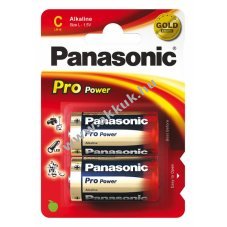 Panasonic Pro Power Gold Alkaline LR14. C. Baby,elem, 2db/csom