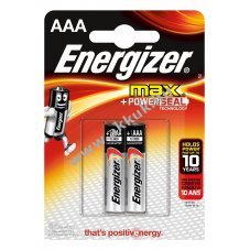 ENERGIZER Max elem AAA mikro E92 2db/csom