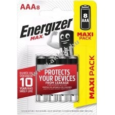 ENERGIZER Max elem AAA mikro micro E92 8db/csom - Kirusts!