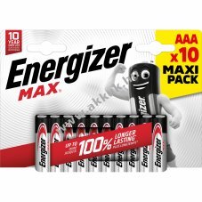 ENERGIZER Max elem AAA mikro E92 10db/csom