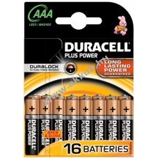 Duracell Plus elem LR3 AAA Micro MN2400 16db/csom. - Kirusts!