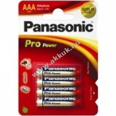 Panasonic Pro Power Gold Alkaline LR03, AAA, Micro elem 4db/csomag - Kirusts!