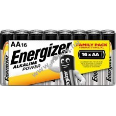 ENERGIZER Alkaline Power AA ceruza elem E91 zsugor flis 16db/csomag
