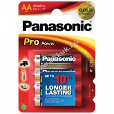 Panasonic Pro Power Gold Alkaline, LR6, AA, Mignon elem, 4db/csomag