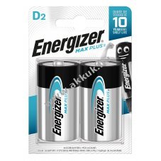 Energizer MAX PLUS Mono D LR20 Alkli glit elem 2db/csomag
