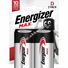 Energizer Max Alkaline Mono D LR20 g�li�t elem 2db/csomag