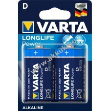 Varta Longlife Power / High Energy Alkaline alkli 4920 glitelem LR20, HR20 2db/csom.