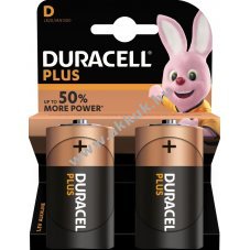 Duracell elem Plus tpus LR20, HR20 2db/csom.