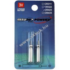 Ltium elem CR425 elektromos sz, horgsz sz, kapsjelz 2db/csom.