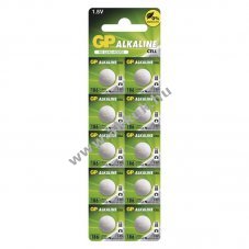 GP Alkli gombelem LR43 (186) 10db/csomag