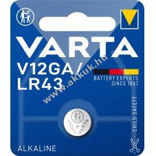 Varta gombelem LR43 1db/csom. - Kirusts! - A kszlet erejig!