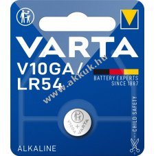 Varta gombelem tpus LR54, V10GA 1db/csom.