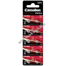 Camelion gombelem LR66 / AG4 / G4 / LR626 / 177 / SR626W / GP77A / 377 10db/csom.