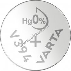 Varta SR45 (V394) ez�st-oxid cink gombelem 10db/csomag 1,55V - A k�szlet erej�ig