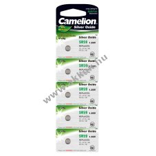 Camelion ezstoxid-gombelem SR59 / SR59W / G2 / LR726 / 396 / SR726 / 196 5db/csom.