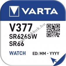 Varta gombelem, raelem V377/SR66/SR626SW 1db/csomag