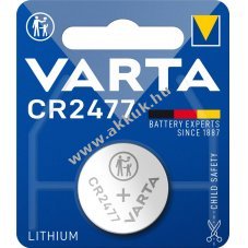 Varta Lithium gombelem tpus CR2477 1db/csom. - Kirusts!