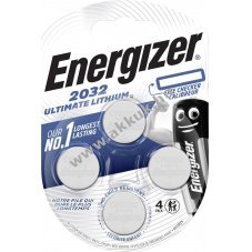 ENERGIZER Ultimate Lithium CR2032 gombelem 4db/csomag