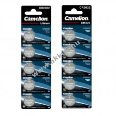 10db Lithium gombelem Camelion CR2032 pl. rkhoz 2x 5db/csom.