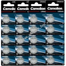 20db Lithium gombelem Camelion CR2032 pl. rkhoz 4x 5db/csom.