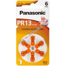 Panasonic hallkszlk elem tpus V13/PR48 6db/csom.