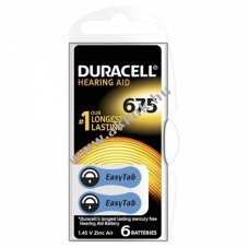 Duracell hallkszlk elem 675AE 6db/csom.