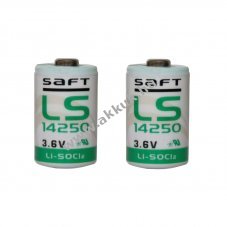 2db Saft lithium elem  LS14250 1/2AA 3,6Volt