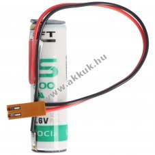 Helyettest PLC (SPS) lithium elem Mitsubishi tpus ER6VC4 + vezetk s JAE csatlakoz