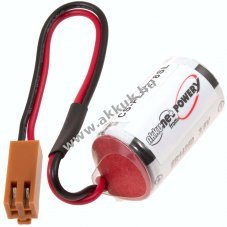 Helyettes�t� PLC (SPS) lithium elem Toshiba t�pus ER3V -barna csatlakoz�val
