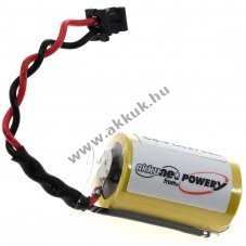 Helyettes�t� PLC (SPS) lithium elem Toshiba t�pus 146705-1 - fekete csatlakoz�val