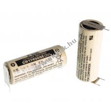 FDK / Sanyo ltium elem tpus CR17450SE forraszthat 3pin (++/-)  3V 2500mAh