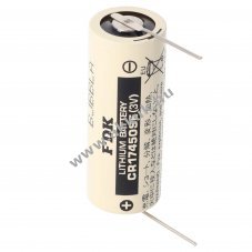 FDK / Sanyo ltium elem tpus CR17450SE forraszthat 2pines 3V 2500mAh