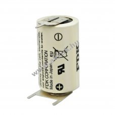 FDK / Sanyo Lithium elem CR14250 SE 1/2AA, IEC CR14250, 3pines (2 + / 1 - ) 10mm rcsmret