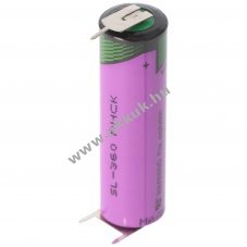 Tadiran Lithium elem SL-360/PT, AA, 3pin csatlakoz�