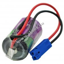 Tadiran lithium elem SL550/S, 1/2AA, 3,6V, 800mAh, csatlakoz� k�bellel, k�k