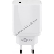 Goobay USC-C gyorstlt, 18W, fehr - A kszlet erejig!