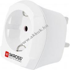 SKROSS Country Adapter Eu -> UK alkalmas minden fldelt s fldeletlen kszlkhez (2- s 3-plus)
