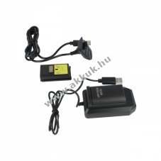 Play & Charge Kit 2db akku + tlt Xbox 360 kontrollerhez fekete