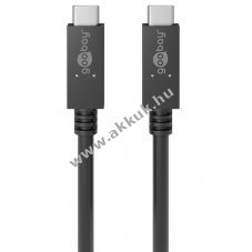 USB-C tlt- s szinkronkbel 100W USB-C csatlakozval rendelkez kszlkekhez fekete