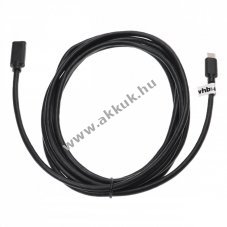 USB-C hosszabb�t� k�bel, 3m, fekete, USB-C 3.1