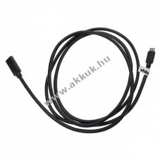 USB-C hosszabbt kbel, 1.5m, fekete, USB-C 3.1