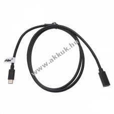 USB-C hosszabt kbel, 1m, fekete, USB-C 3.1