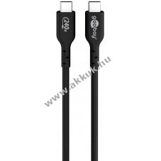 Goobay USB-C kbel 240W, 1m fekete - A kszlet erejig!