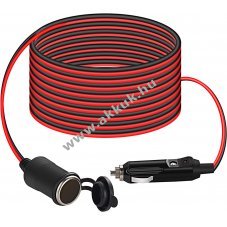 4m auts szivargyujt hosszabbt kbel aljzat csatlakoz tlt adapter  vzll 20AWG
